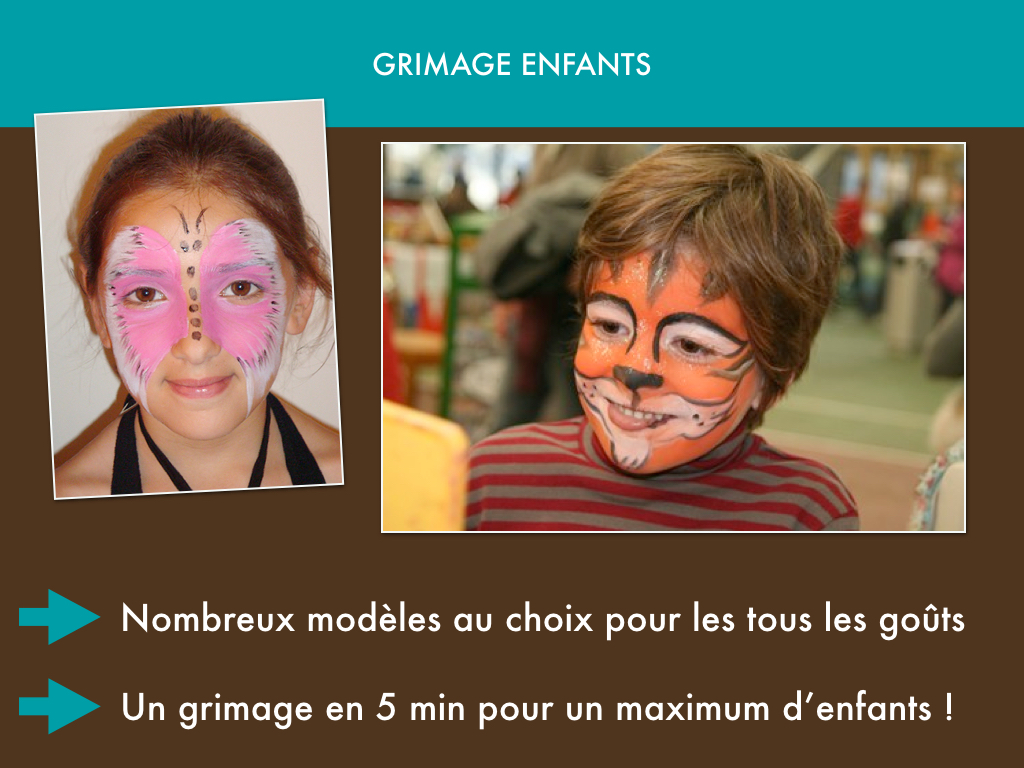 Grimage enfants